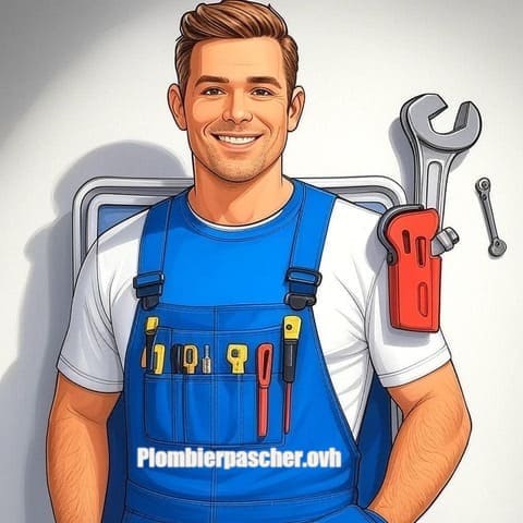Plombier professionnel au travail